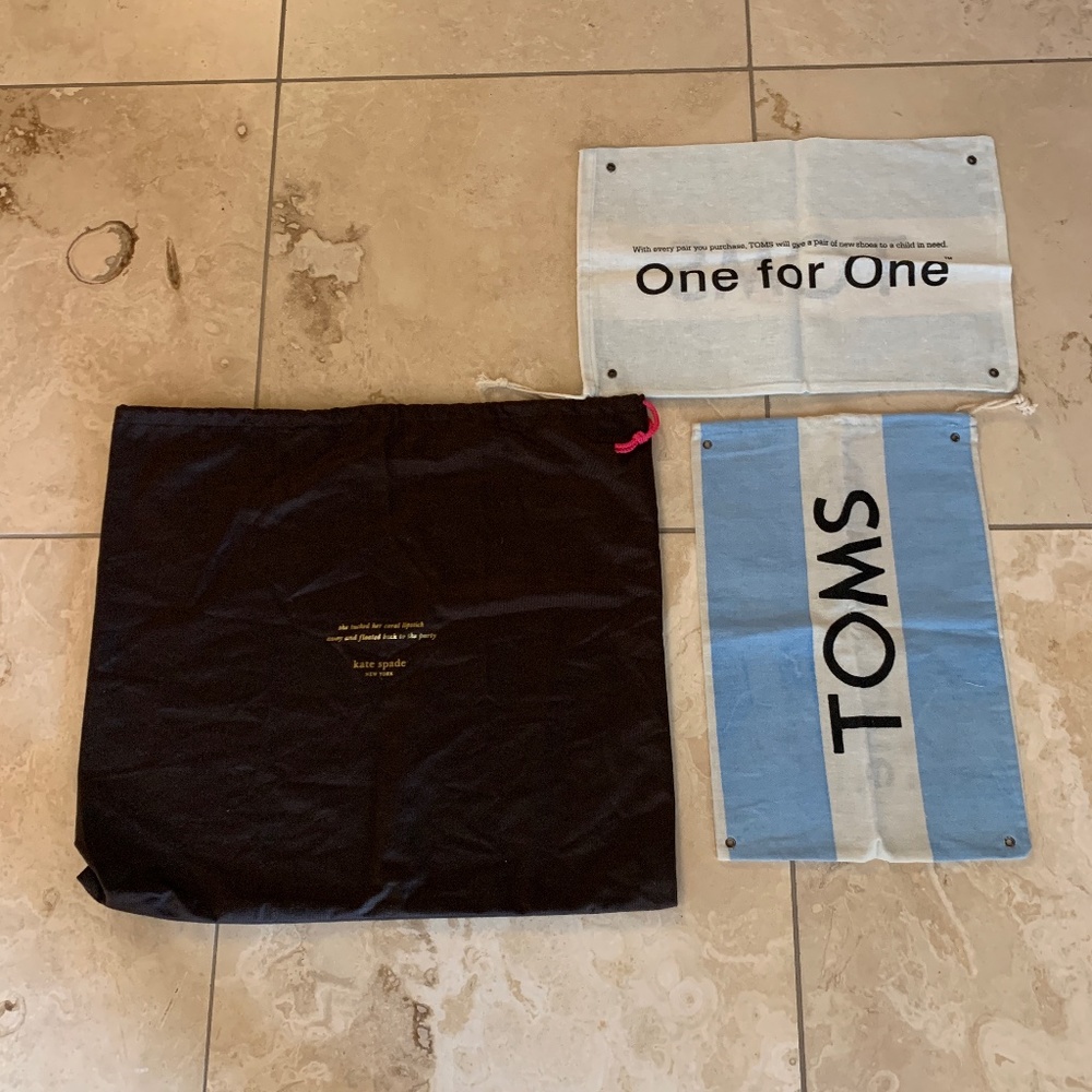 Kate Spade & Toms dustbags